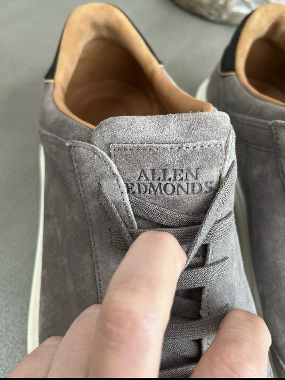 Allen Edmonds Oliver Slip-on
Stretch-lace Sneaker in GreySuede
Size 9.5. 3E - Picture 5 of 11